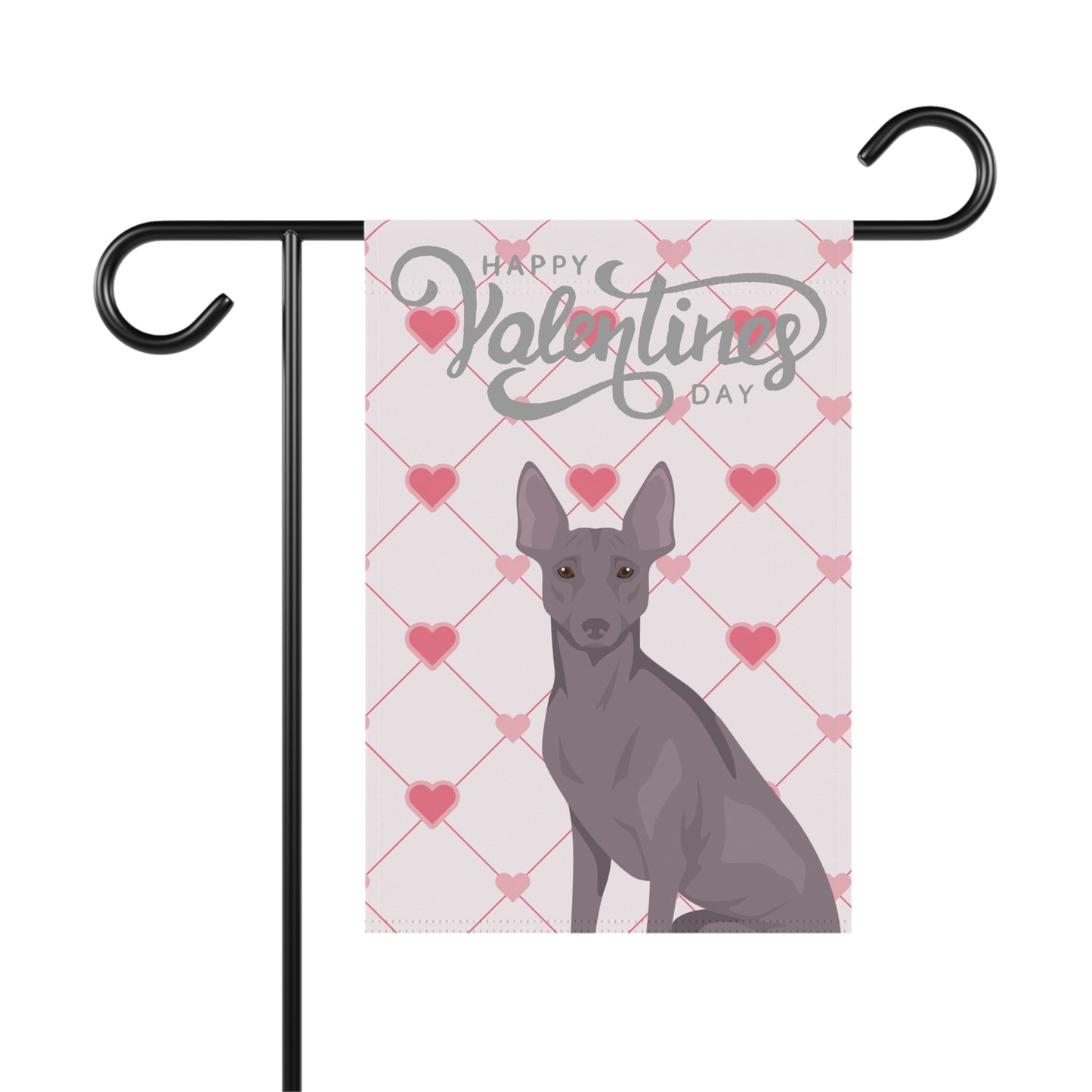 Peruvian Inca Orchid Dog Valentines Day Garden Flag