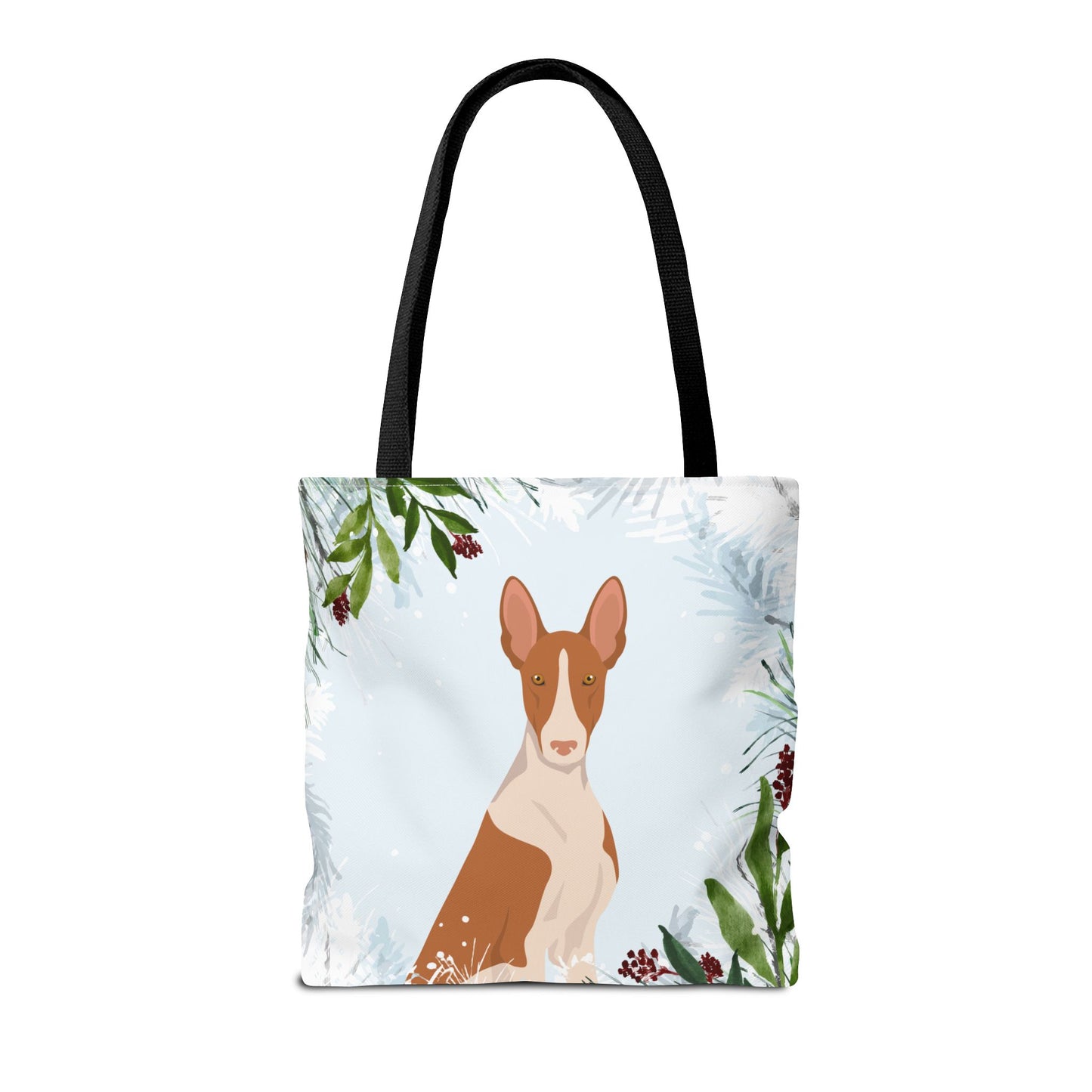Ibizan Hound Dog Christmas Holiday Tote Bag 16x16