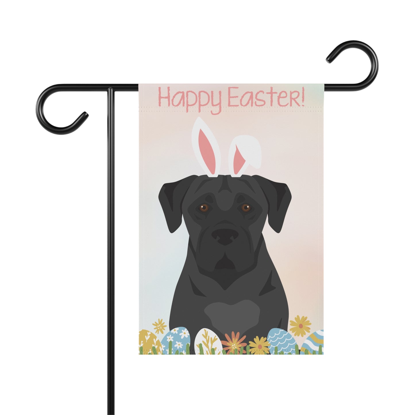 Boerbol Dog Happy Easter Garden Flag