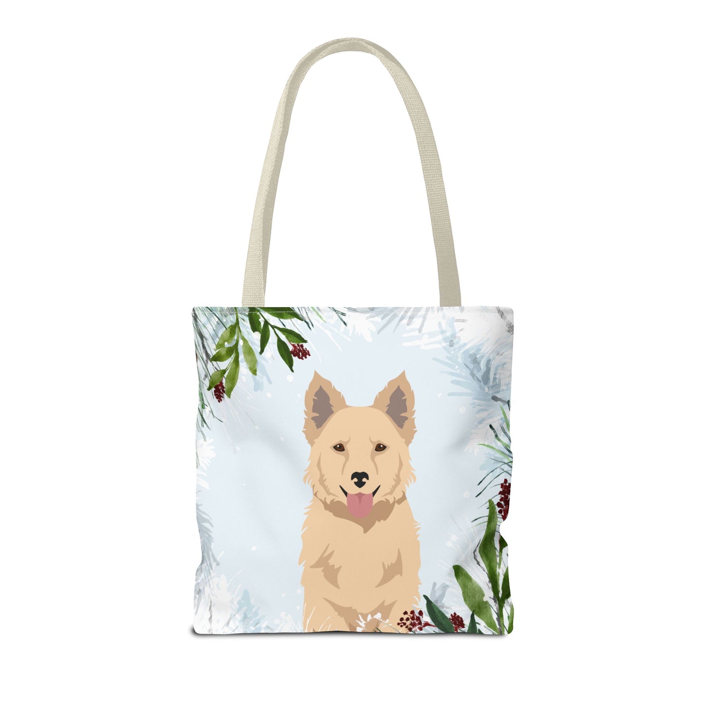 Mudi Dog Christmas Holiday Tote Bag 16x16
