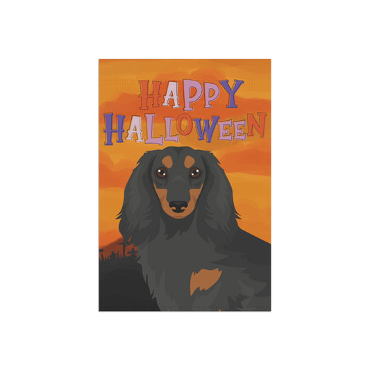 Dachshund Dog Halloween Garden Flag