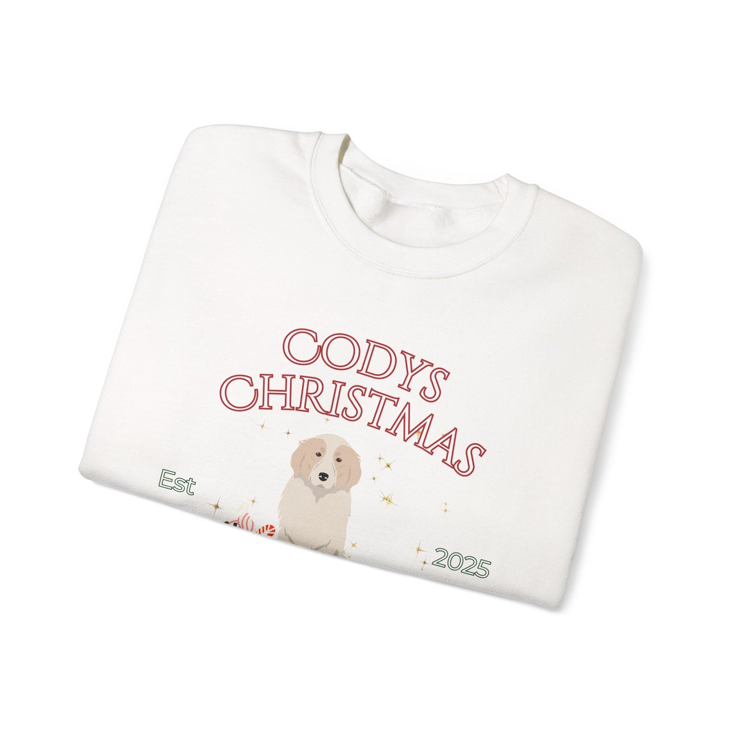 Great Pyrenees Dog Christmas Social Club Unisex Heavy Blend Crewneck Sweatshirt Custom Name