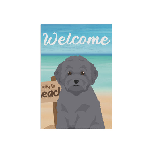 Toy Poodle Dog Garden Flag