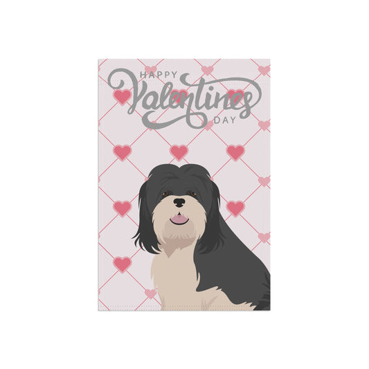 Lhasa Apso Dog Valentines Day Garden Flag