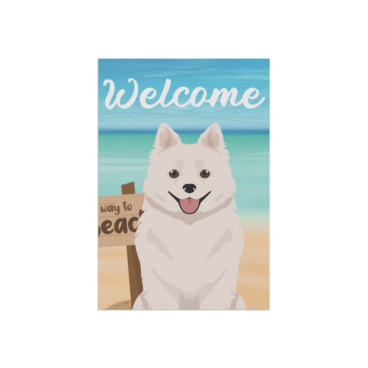 American Eskimo Dog Dog Garden Flag