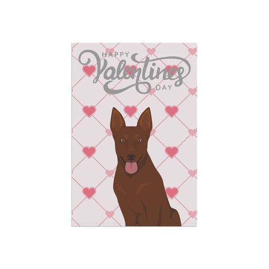Australian Cattle Dog Valentines Day Garden Flag