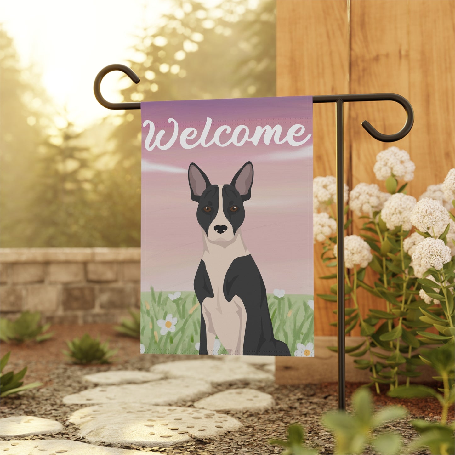 Telomian Dog Welcome Garden Flag