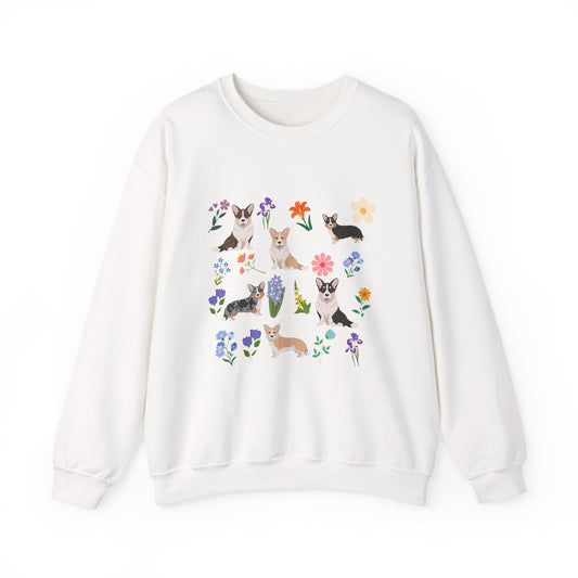 Cardigan Welsh Corgi Dog Unisex Spring Cottage Core Crewneck Sweatshirt