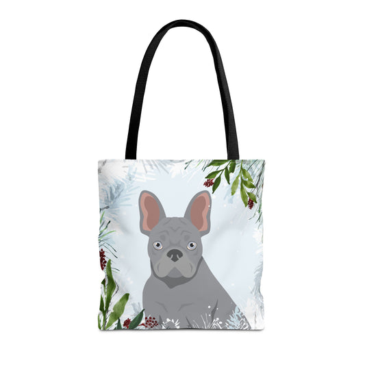 French Bulldog Dog Christmas Holiday Tote Bag 16x16