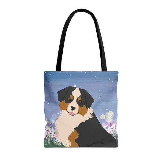 Miniature American Shepherd Dog Tote Bag 16x16