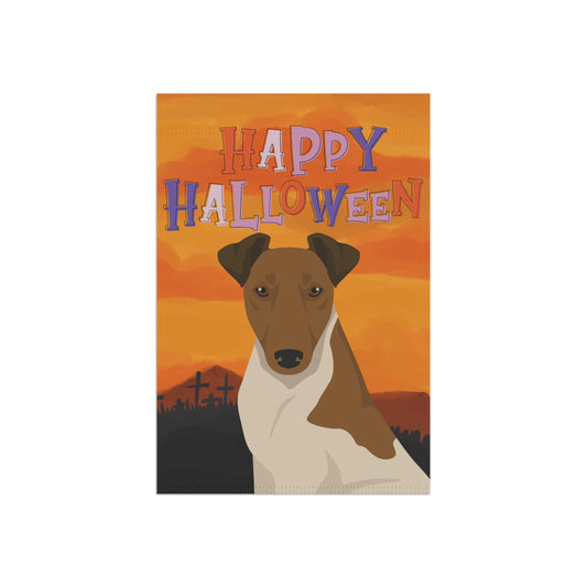 Smooth Fox Terrier Dog Halloween Garden Flag