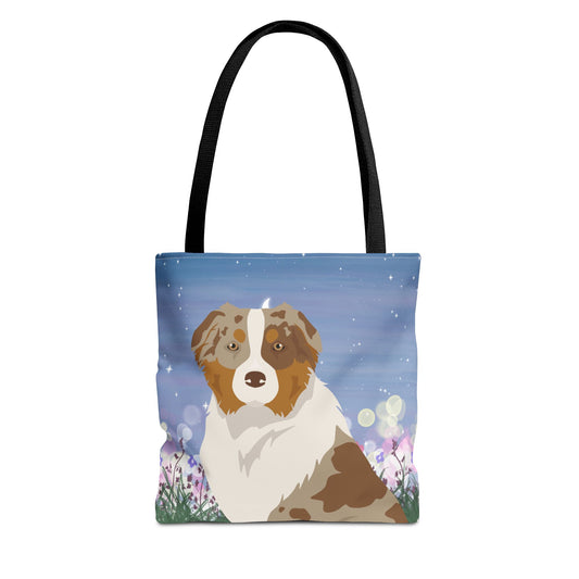 Australian Shepherd  Dog Tote Bag 13x13