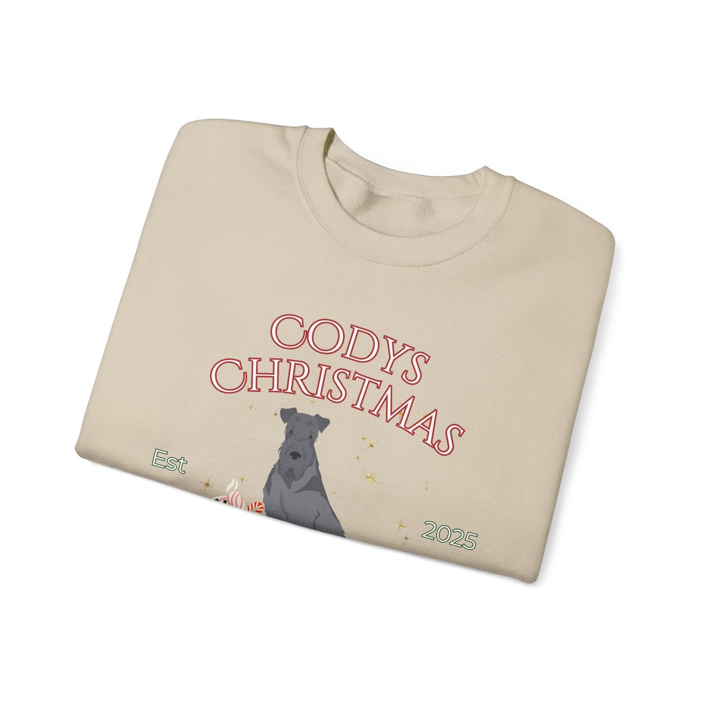 Kerry Blue Terrier Dog Christmas Social Club Unisex Heavy Blend Crewneck Sweatshirt Custom Name