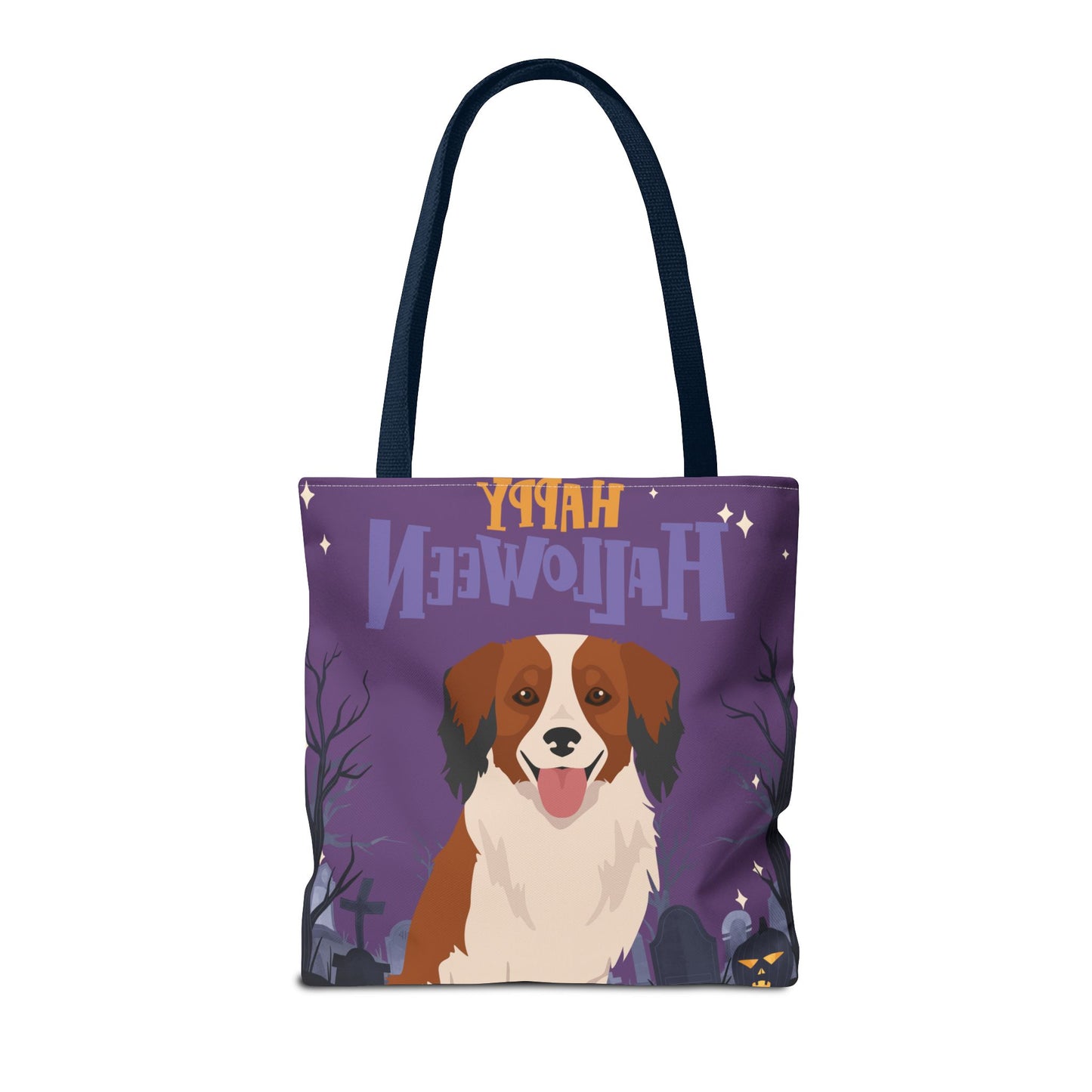 Kooikerhondje Dog Happy Halloween Tote Bag 16x16