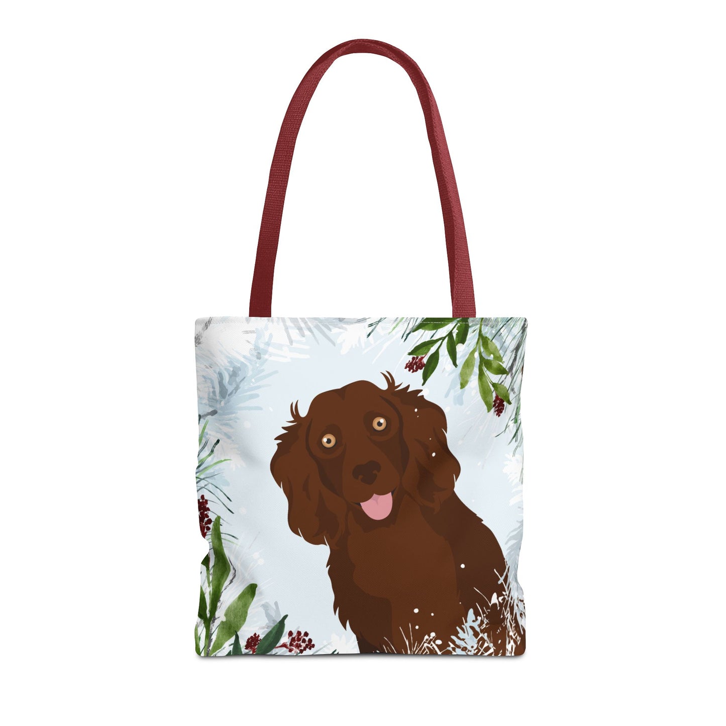 Boykin Spaniel Dog Christmas Holiday Tote Bag 16x16