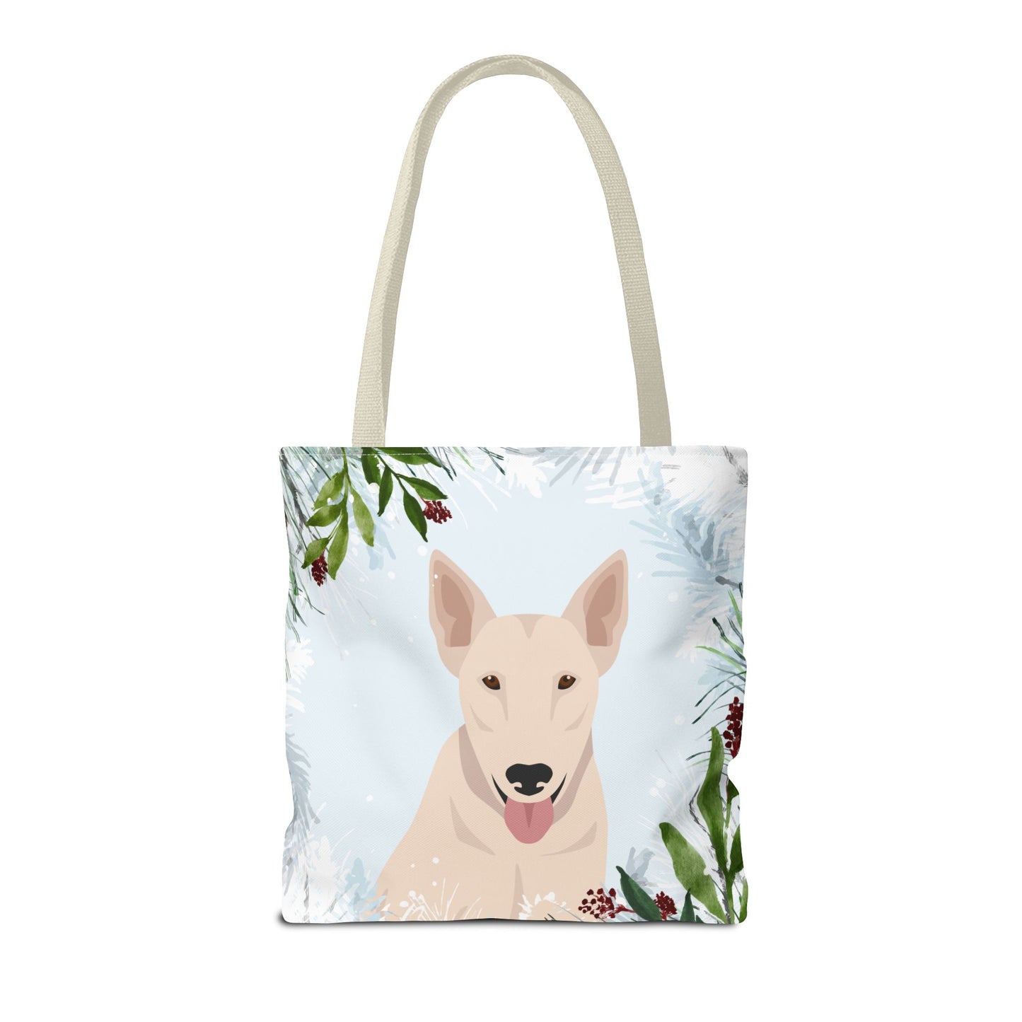 Bull Terrier Dog Christmas Holiday Tote Bag 16x16