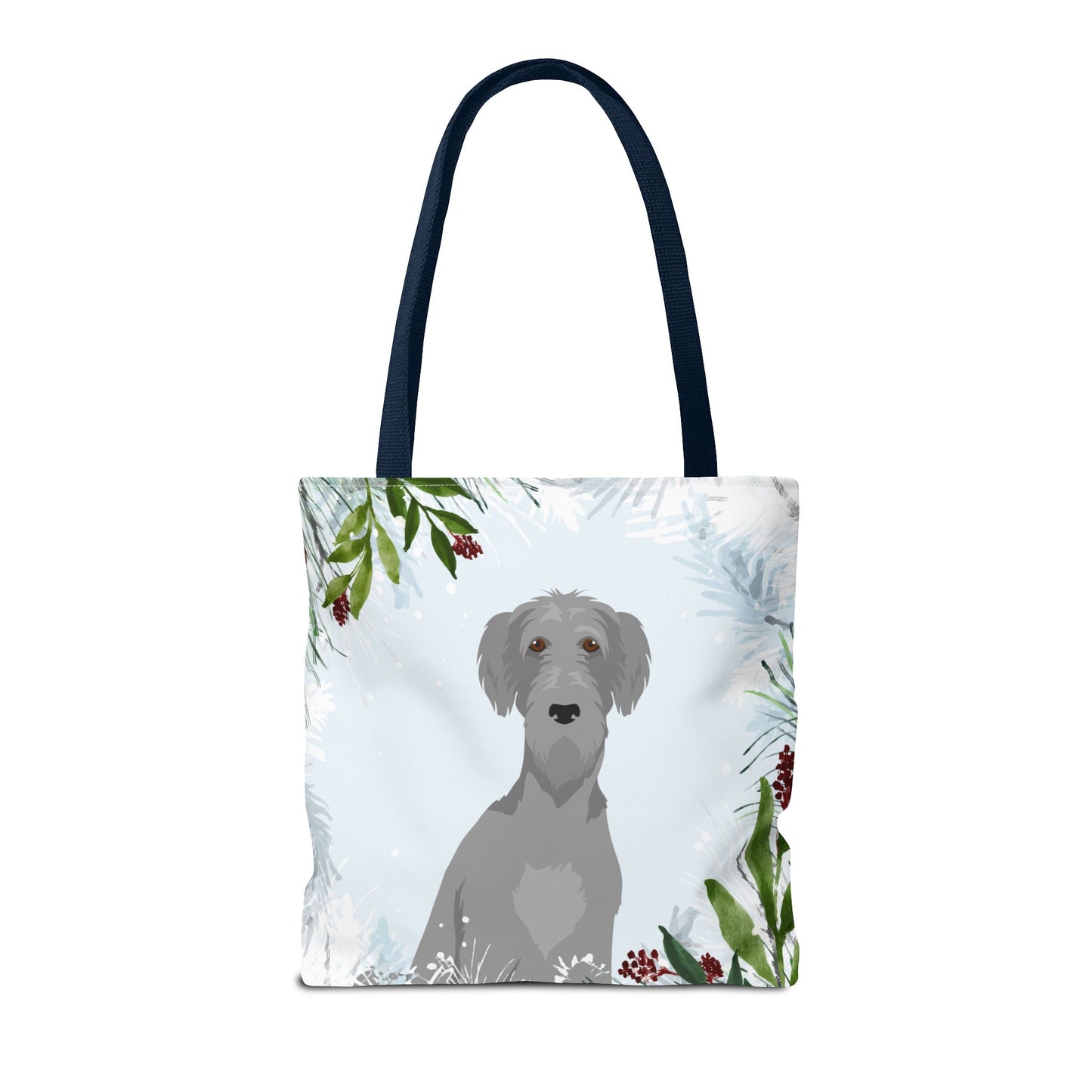 Scottish Deerhound Dog Christmas Holiday Tote Bag 16x16