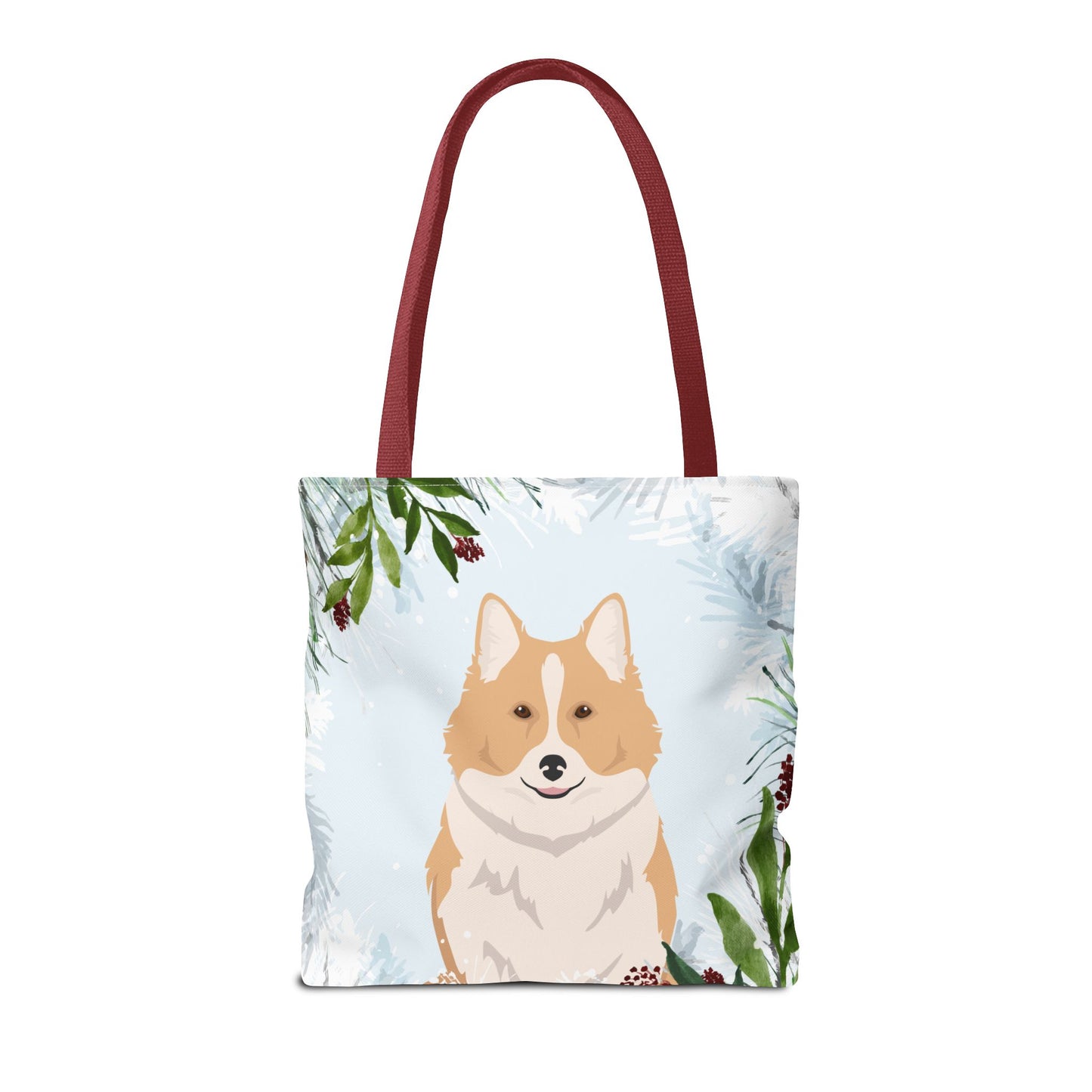 Icelandic Sheepdog Dog Christmas Holiday Tote Bag 16x16