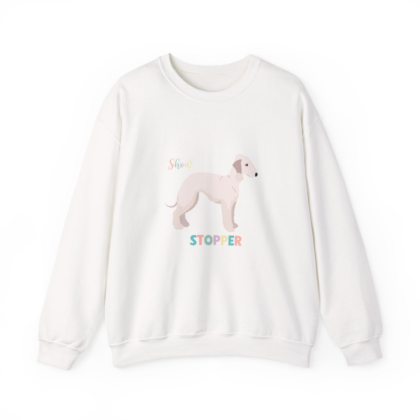 Bedlington Terrier Dog Unisex Heavy Blend Crewneck Sweatshirt