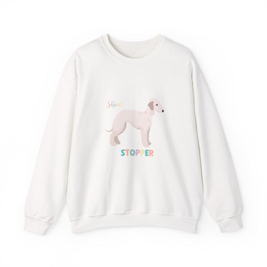 Bedlington Terrier Dog Unisex Heavy Blend Crewneck Sweatshirt