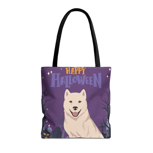 Kishu Ken Dog Happy Halloween Tote Bag 16x16
