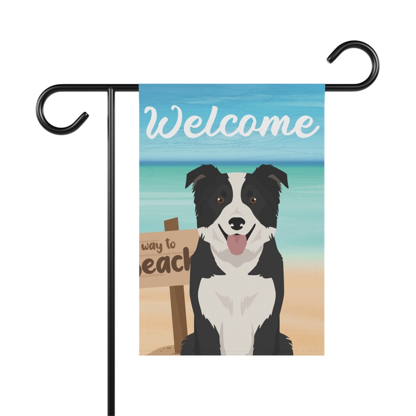 Border Collie Dog Garden Flag