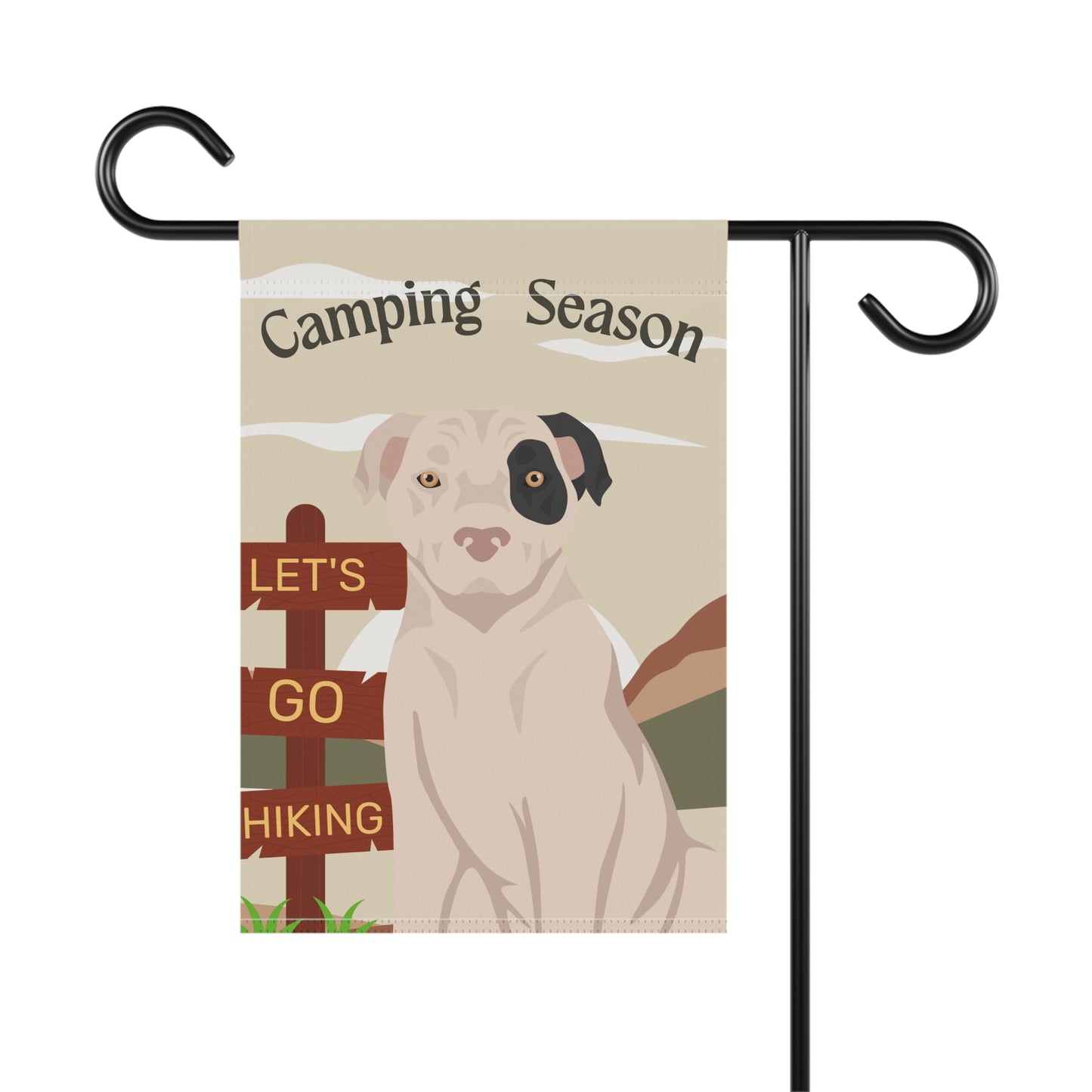 American Staffordshire Terrier Dog Camping Garden Flag
