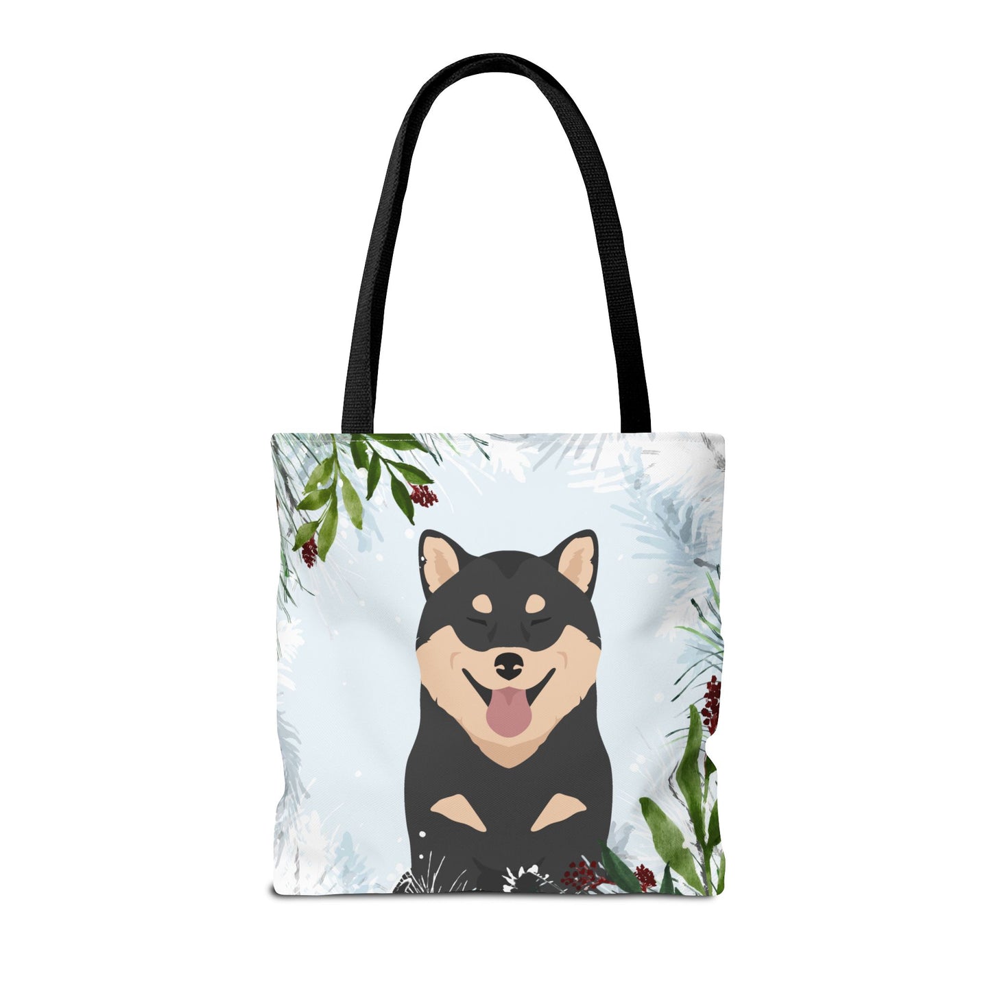 Shiba Inu Dog Christmas Holiday Tote Bag 16x16