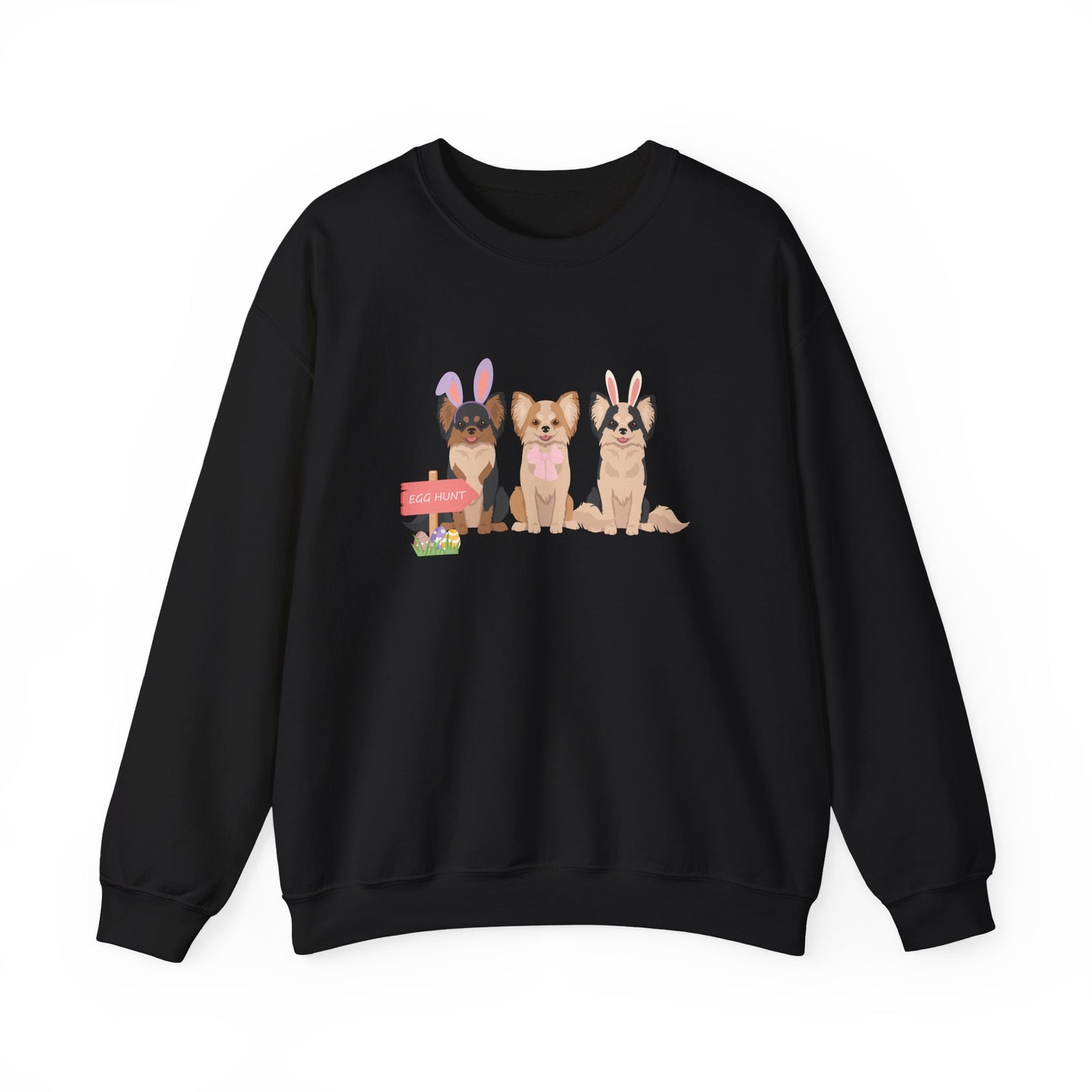 Chihuahua Dog Easter Unisex Heavy Blend Crewneck Sweatshirt, easter, Cute Dog Mom Gift