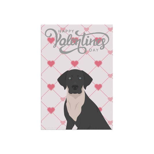 Catahoula Leopard Dog Valentines Day Garden Flag