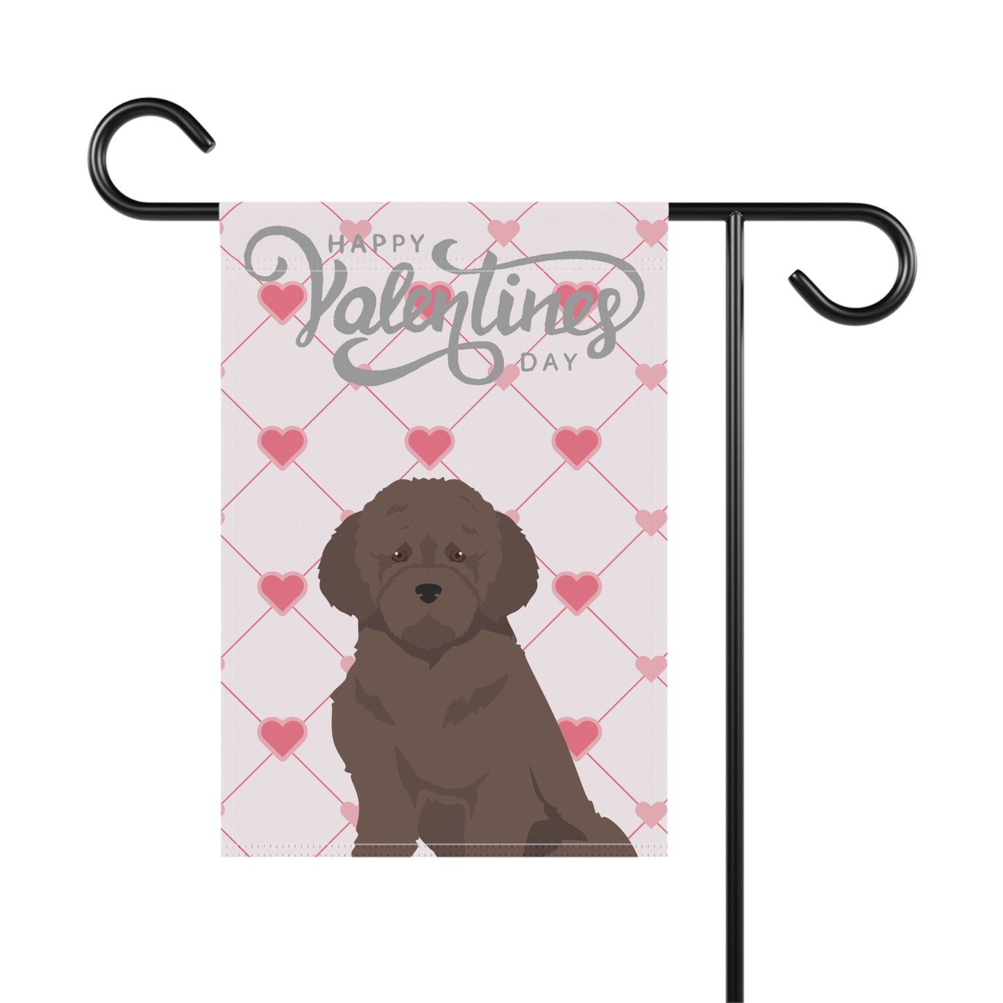 Lagotto Romagnolo Dog Valentines Day Garden Flag