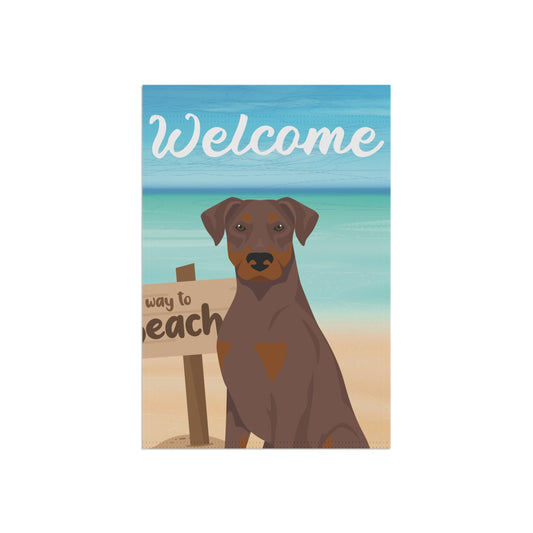 Doberman Pinscher Dog Garden Flag