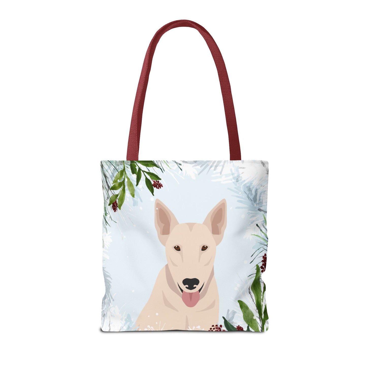 Bull Terrier Dog Christmas Holiday Tote Bag 16x16