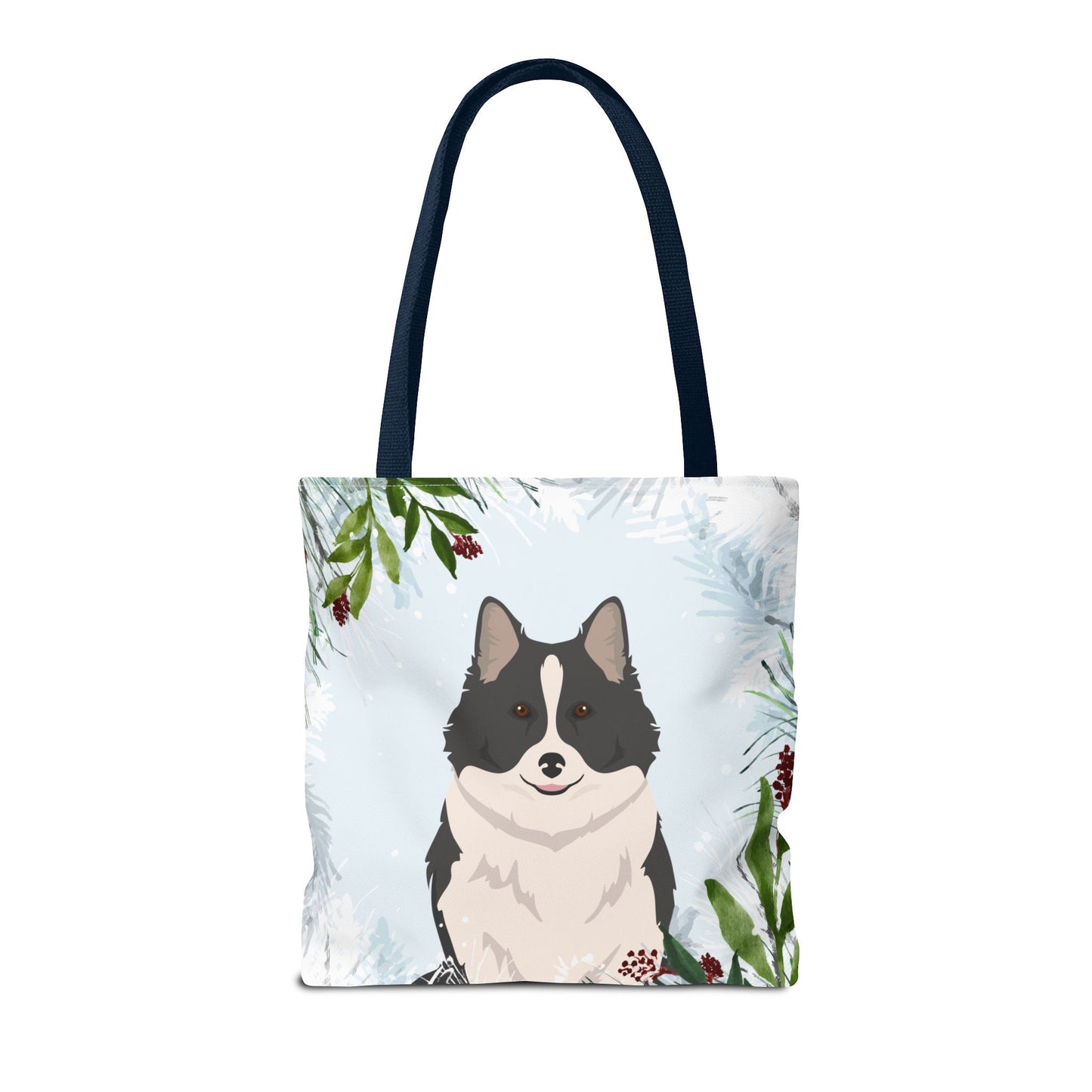 Icelandic Sheepdog Dog Christmas Holiday Tote Bag 16x16