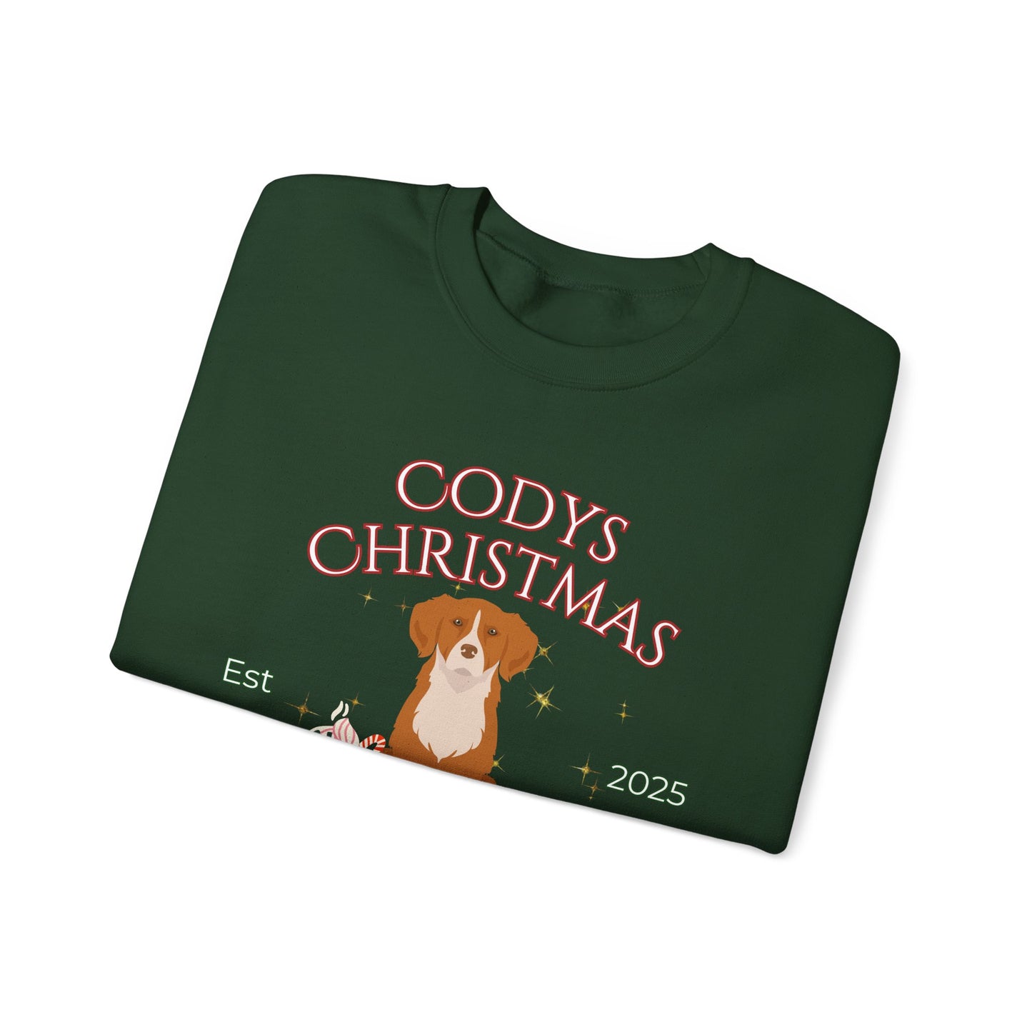 Nova Scotia Duck Tolling Retriever Dog Christmas Social Club Unisex Heavy Blend Crewneck Sweatshirt Custom Name