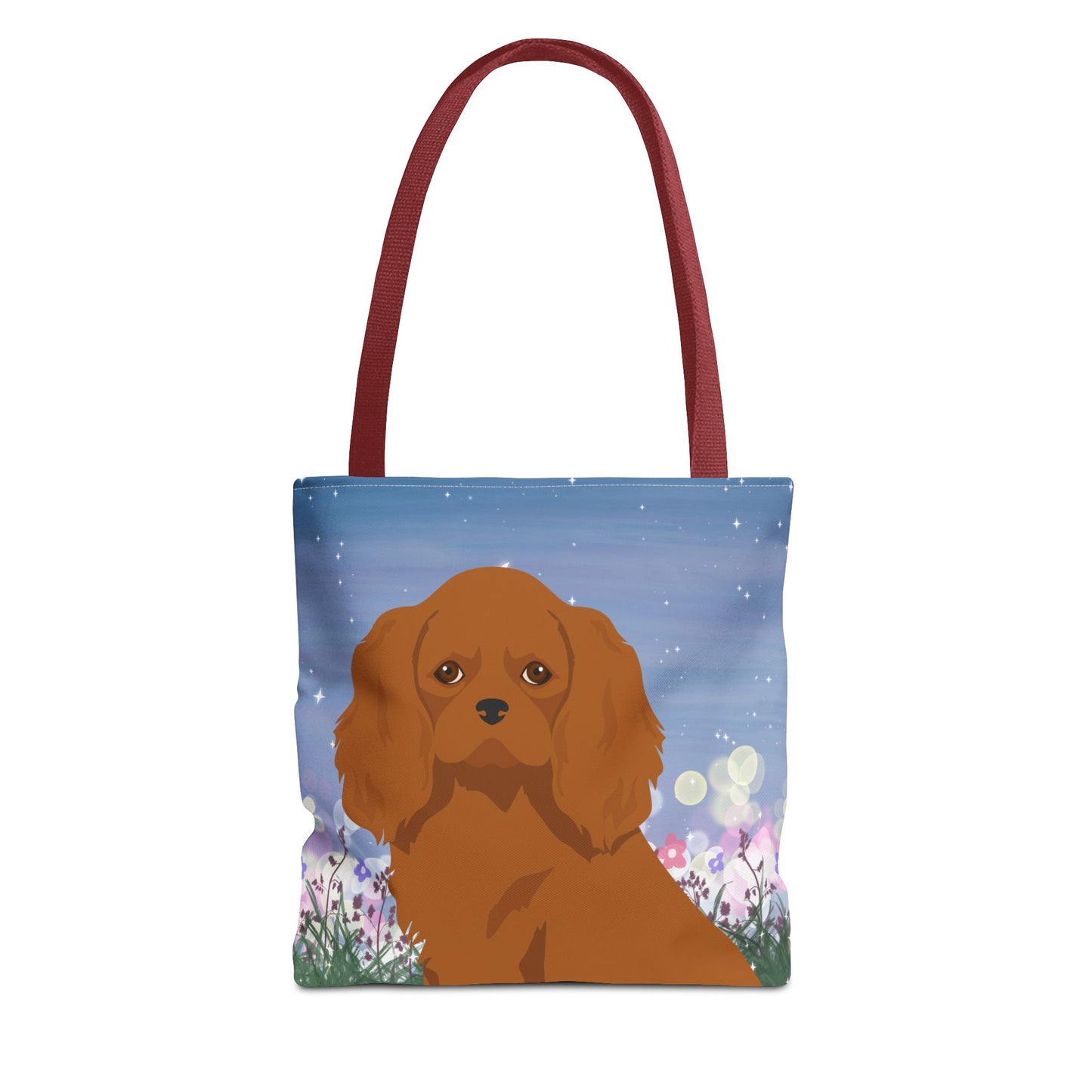 Cavalier King Charles Spaniel Dog Tote Bag 13x13