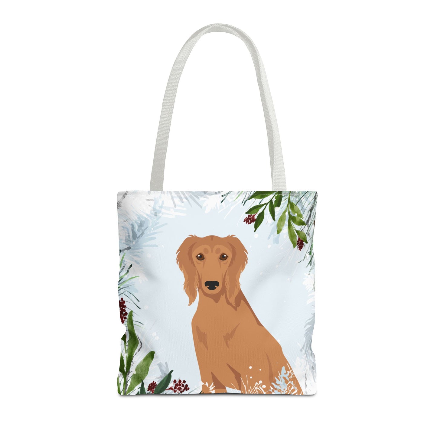 Saluki Dog Christmas Holiday Tote Bag 16x16