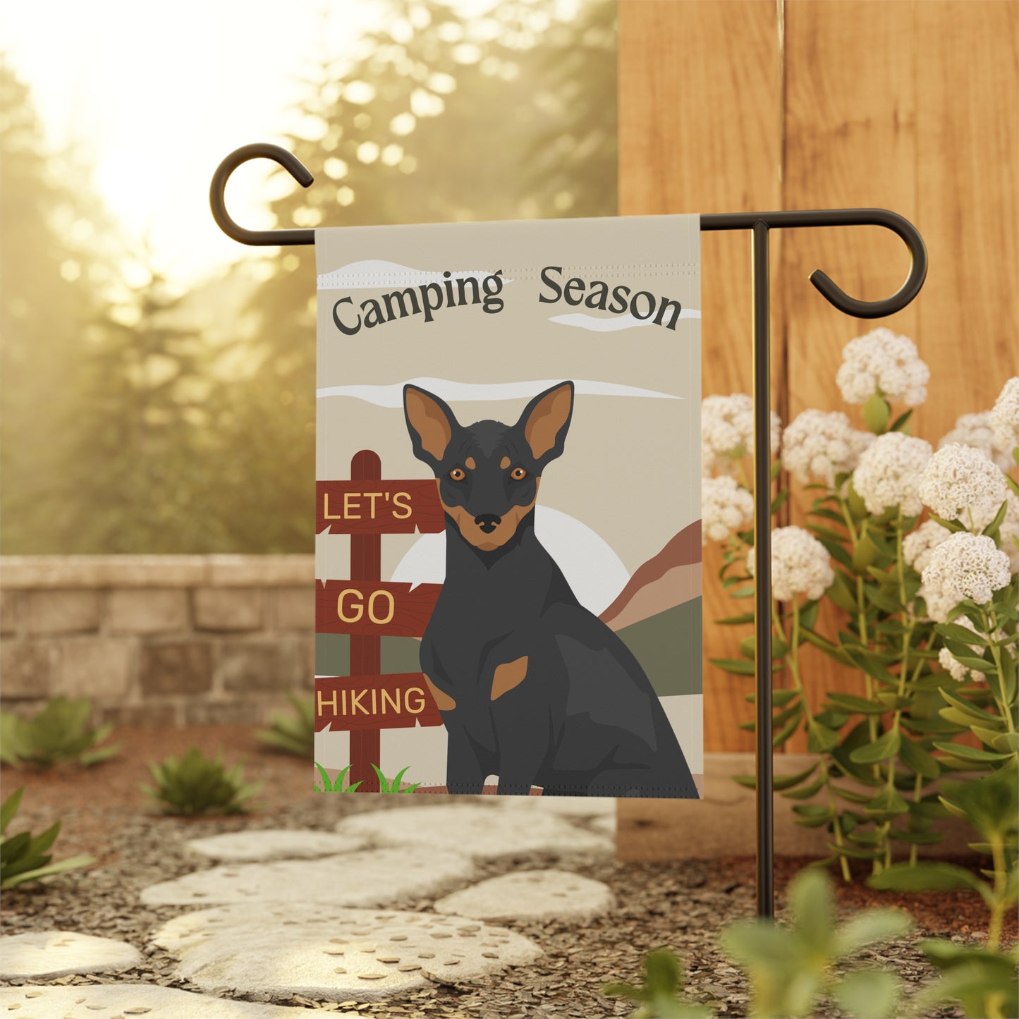 Xoloitzcuinti Dog Camping Garden Flag