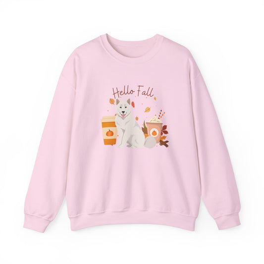 Canadian Inuit Dog Fall Halloween Unisex Heavy Blend Crewneck Sweatshirt