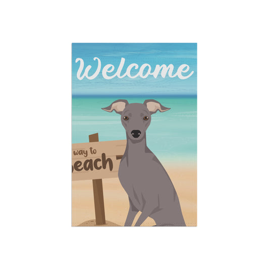 Italian Greyhound Dog Garden Flag
