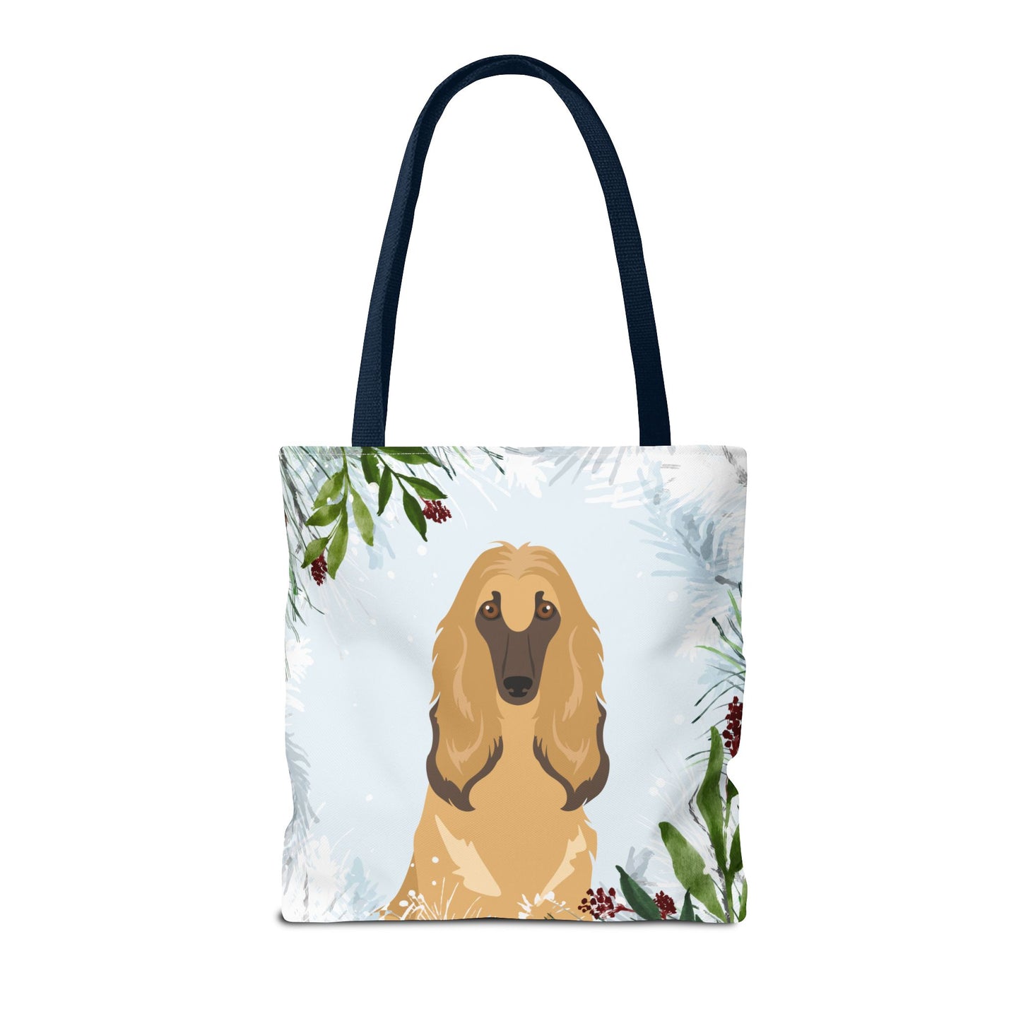 Afghan Hound Dog Christmas Holiday Tote Bag 16x16
