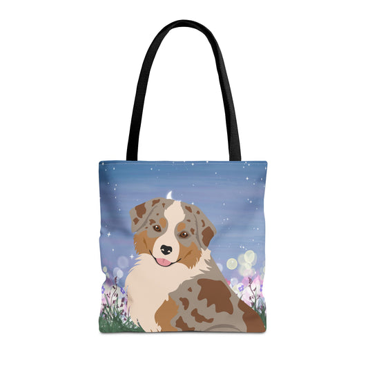 Miniature American Shepherd Dog Tote Bag 16x16