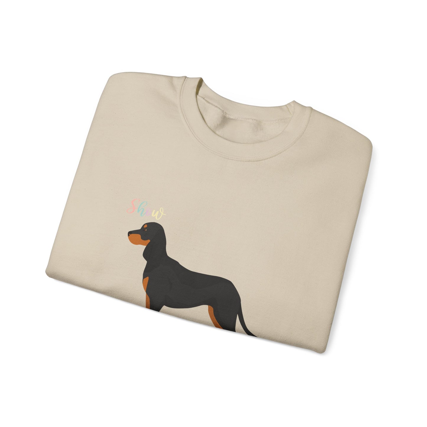 Black and Tan Coonhound Dog Unisex Heavy Blend Crewneck Sweatshirt