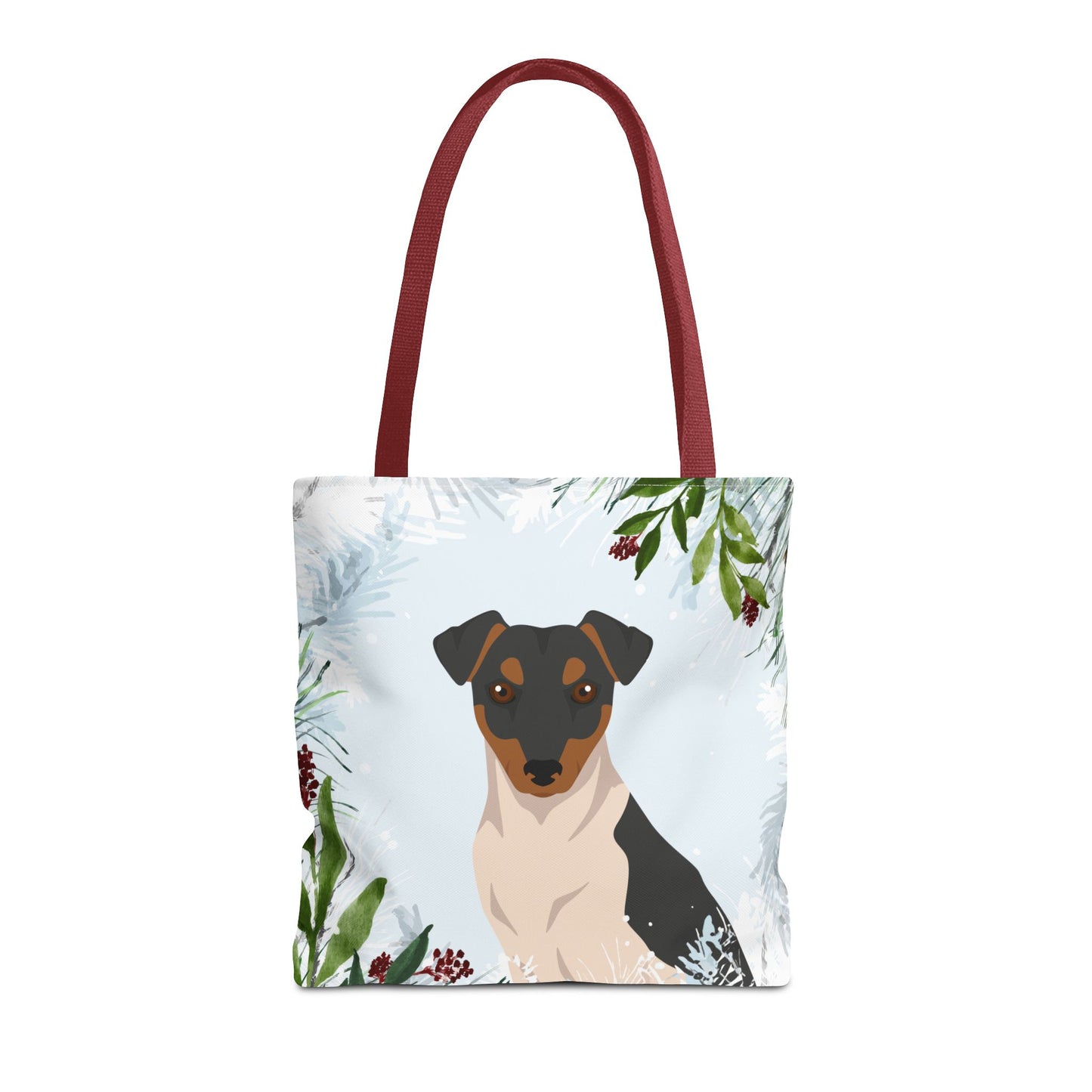 Brazillian Terrier Dog Christmas Holiday Tote Bag 16x16