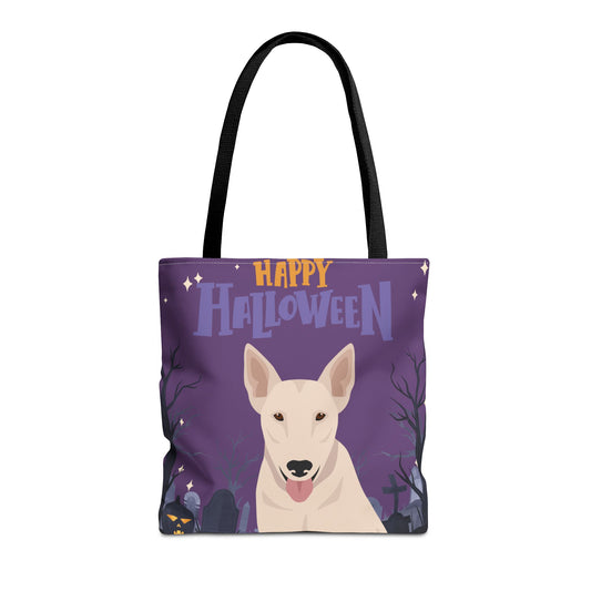 Bull Terrier Dog Happy Halloween Tote Bag 16x16