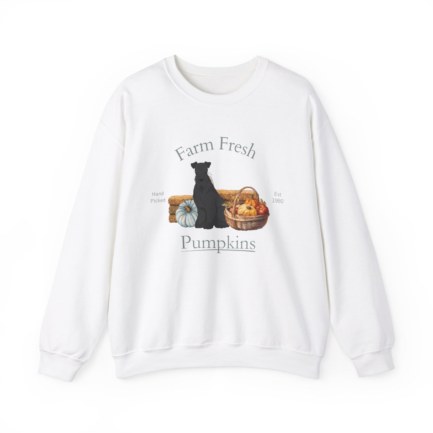 Kerry Blue Terrier Dog Fall Halloween Unisex Heavy Blend Crewneck Sweatshirt