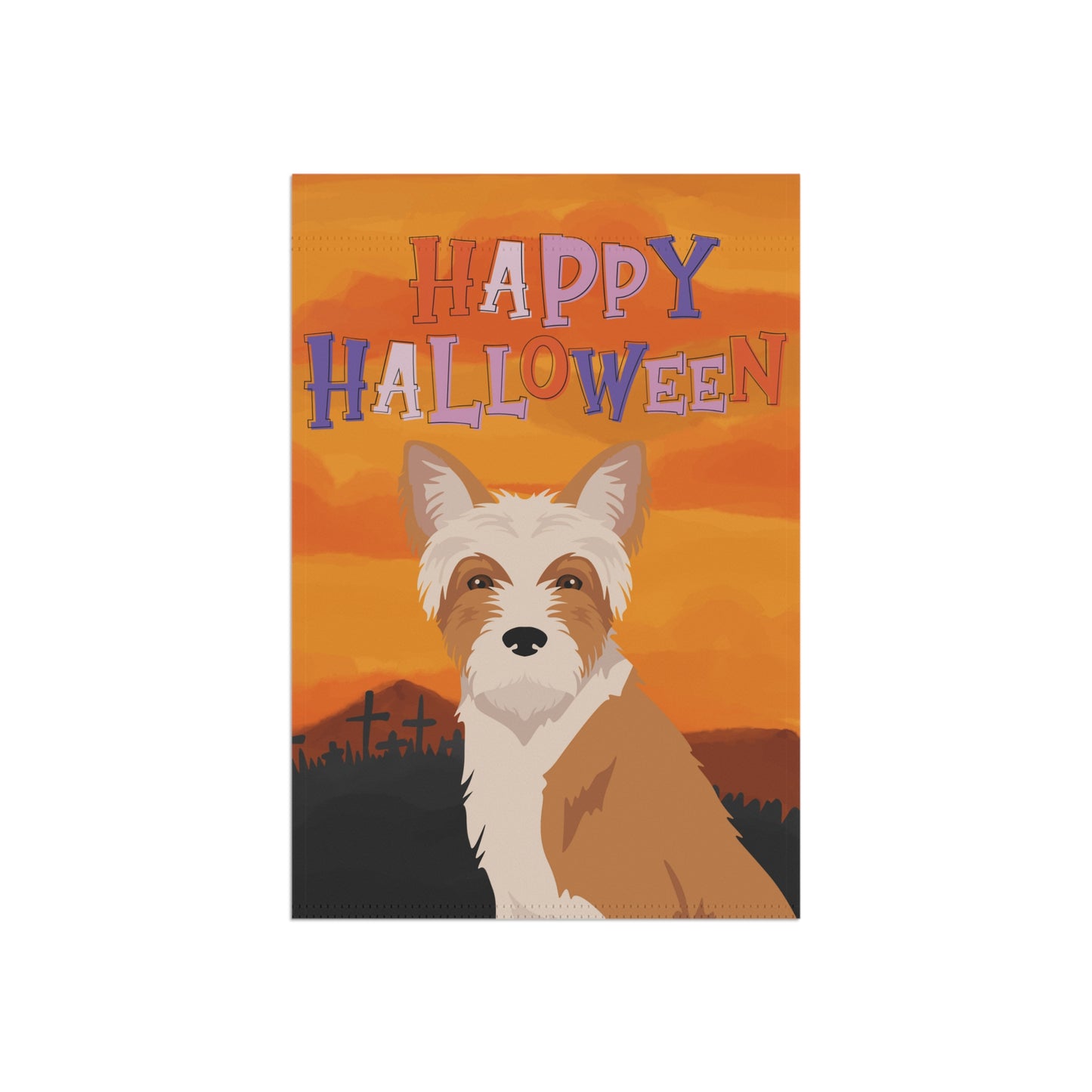 Portuguese podengo Dog Halloween Garden Flag