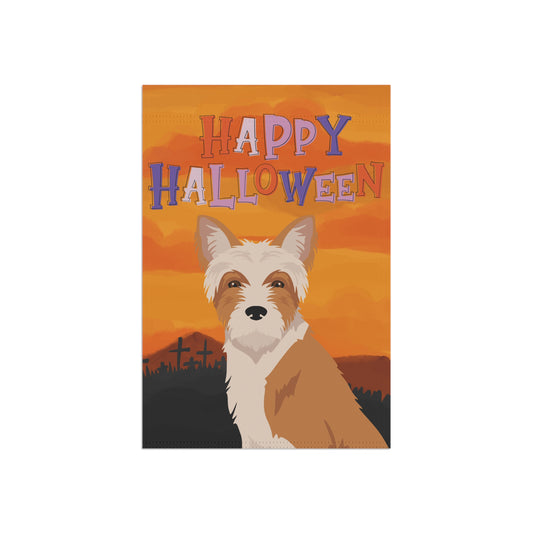 Portuguese podengo Dog Halloween Garden Flag