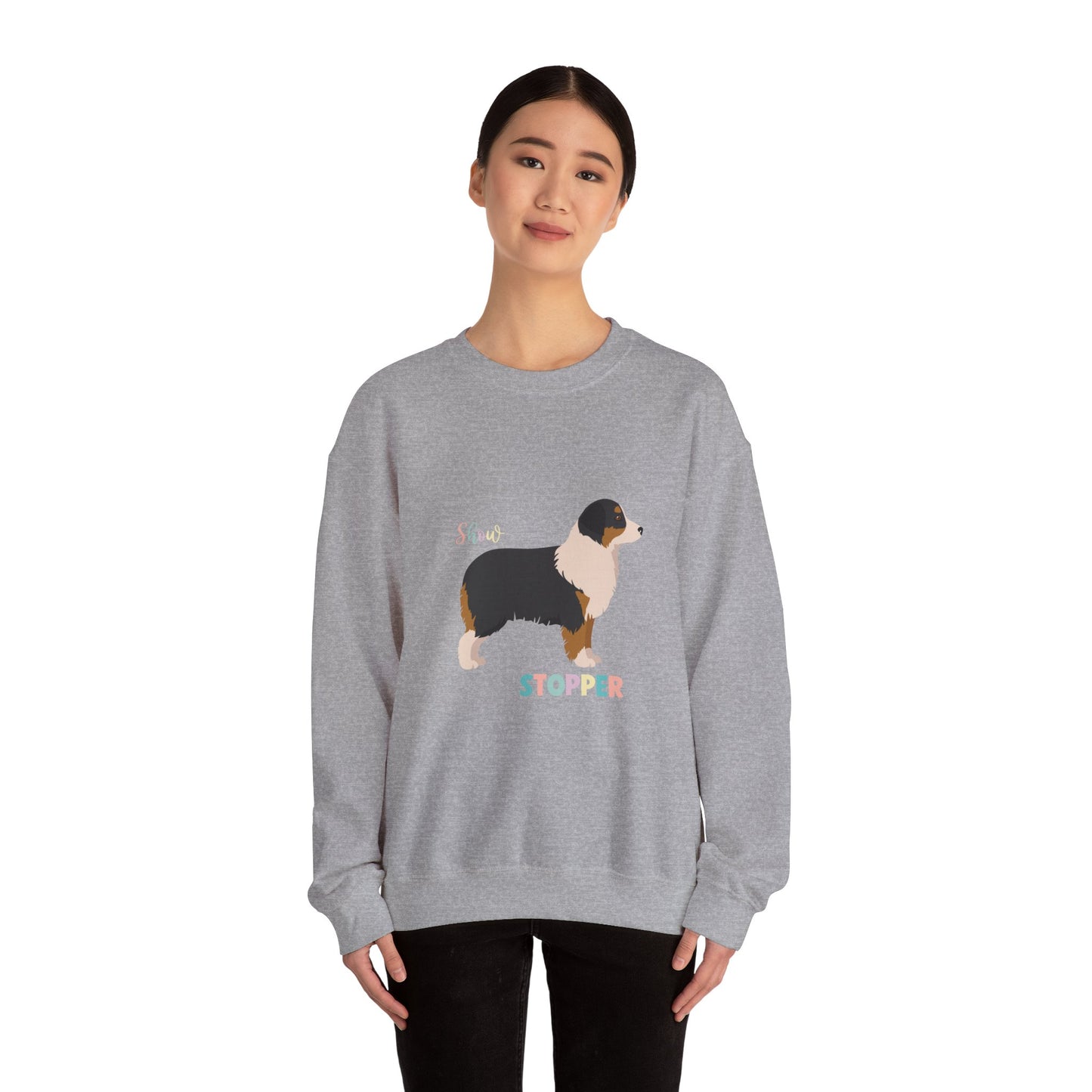Miniature American Shepherd Dog Unisex Heavy Blend Crewneck Sweatshirt
