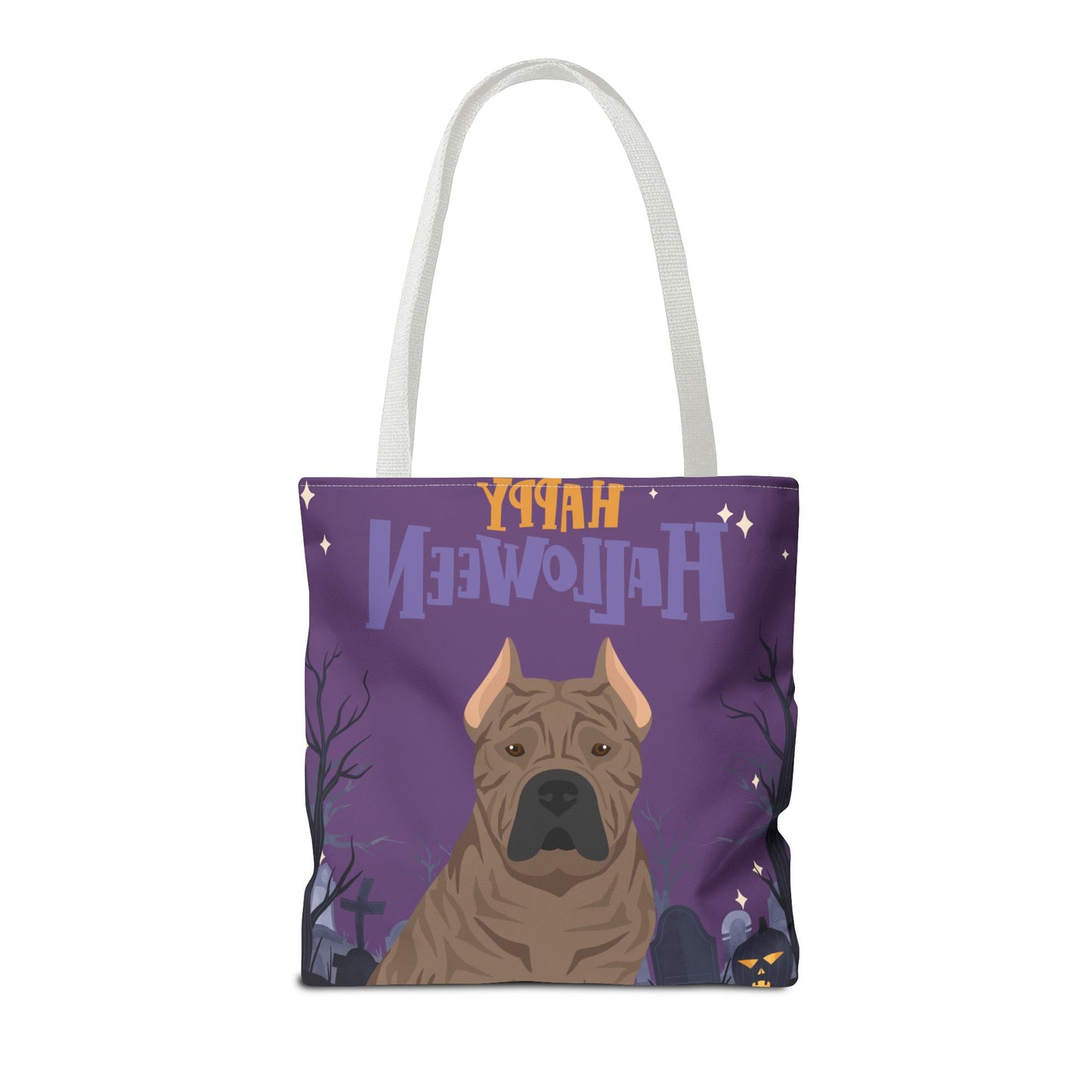 Presa Canario Dog Happy Halloween Tote Bag 16x16
